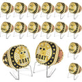 Misdary Championship Rings Bulk with Holder - 16/Goat Award Gift Set