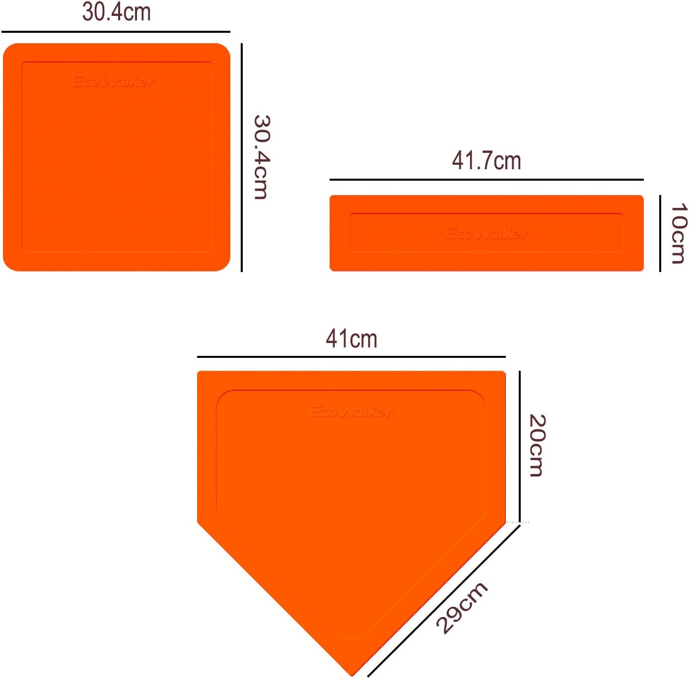 Thrown Down Baseball Bases - Ideal for Baseball, Teeball, Softball & Kickball | Perfect for Kids & Backyard Practice