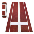 Wemily Softball Pitching Mat 10'x3' with Regulation Mound - Clay Variation