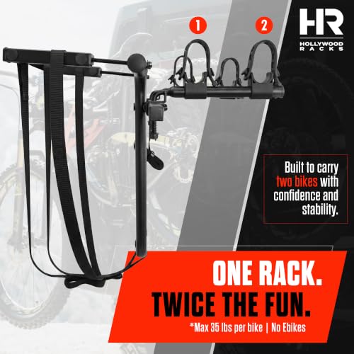 Spare Tire Bike Rack for SUV and Jeep - Fits Most Vehicles, Supports 2 Bikes Up to 35 lbs Each