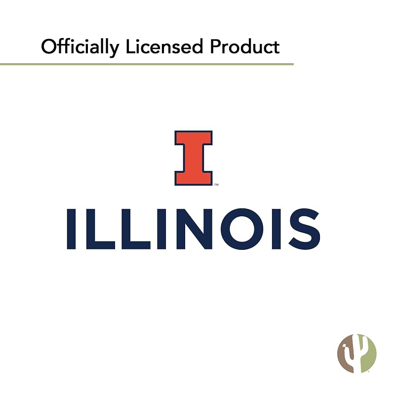 Desert Cactus Illinois Illini Sticker Sheet 8.5 x 11 - Official Licensed Vinyl Decal