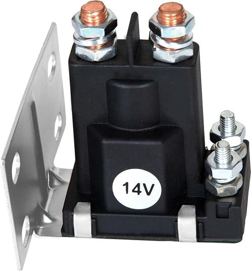 RAJBMT Golf Cart Solenoid 14 Volt 200A 4 Terminal Replacement for 1994-Up E-Z-GO TXT Gas Medalist ST Series Replace Part Number 27153-G01 27153G01 612813
