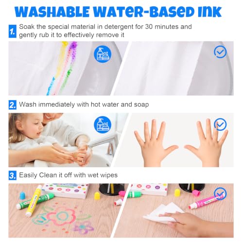 120 Pcs Dot Markers Set for Kids - Washable Bingo Daubers in 8 Bright Colors - 1 Pack of 120
