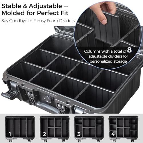 Extra Large Trading Card Storage Box - Black PSA Slab Case Organizer