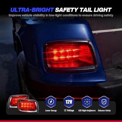 Golf Cart LED Light Bar Kit for EZGO TXT 1996-2013 Street Legal 12V Headlights Taillights