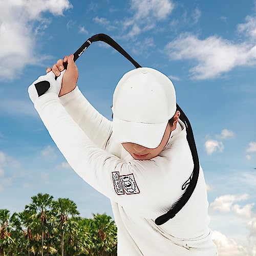 Golf Swing Training Aid Rope Trainer with Real Club Grip - Home Practice Equipment