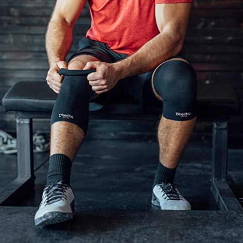 Heelbo Small Copper Infused Knee Compression Sleeve for Pain Relief & Support