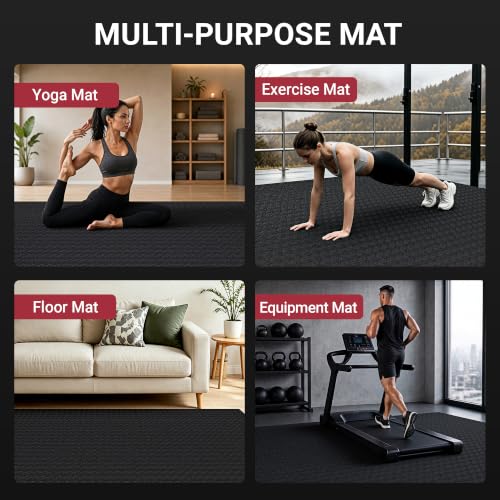 VTORY Extra Large Yoga Mat 8'x5'x0.25" Non-Slip Exercise & Workout Mat