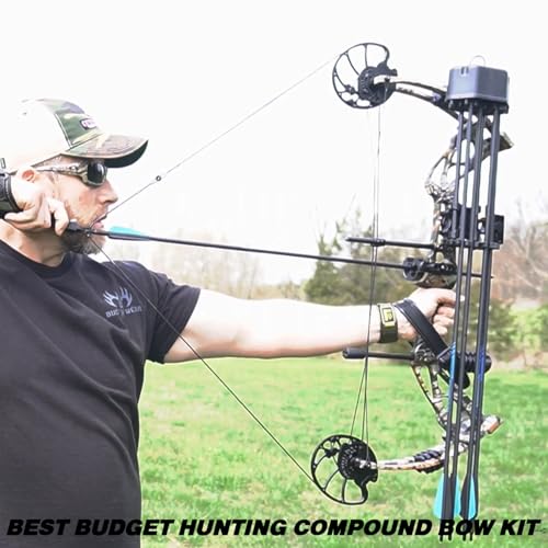 Sanlida Dragon X8 RTH Camo Pro Compound Bow Package - Adjustable 18-31", 0-70 lbs, 310 fps, No Bow Press Needed