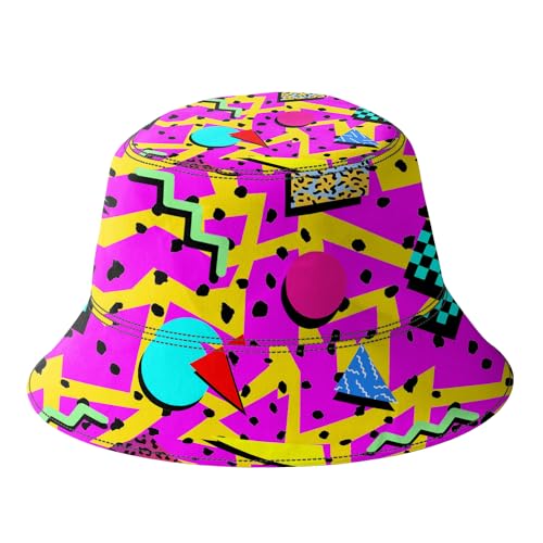 X-Large Mens Hawaiian Shirt and Shorts Set 80s 90s Retro Outfit with Bucket Hat