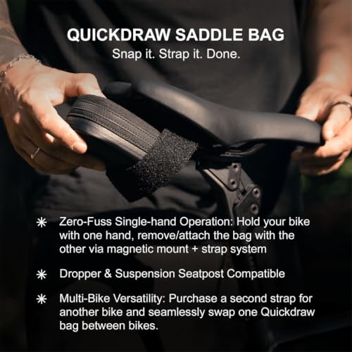 REDSHIFT Medium Bicycle Saddle Bag 0.66L Quick-Access Weatherproof Storage