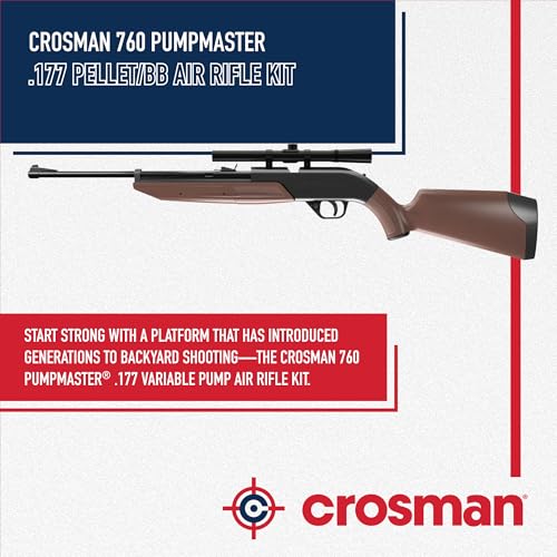 Crosman 760P Pump Master Kit Air Rifle .177 Caliber with Scope & Accessories