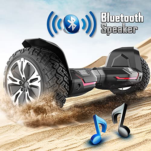 Gyroor Warrior G2 8.5" Off-Road Self Balancing Scooter for Kids & Adults - Black