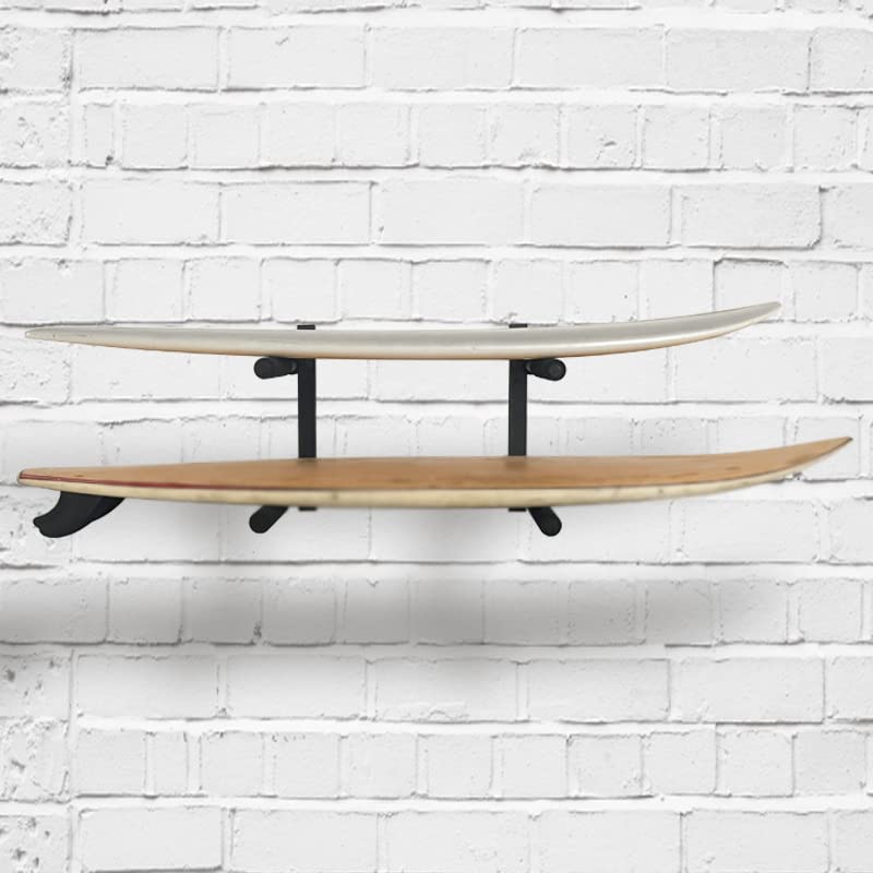Heavy Duty Wall Mount Surfboard & Paddle Board Rack - Holds 2 Boards