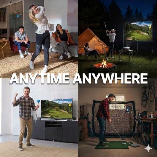 PHIGOLF Home Golf Simulator 27.6" Aluminum Motion Sensor & 3D Swing Analysis