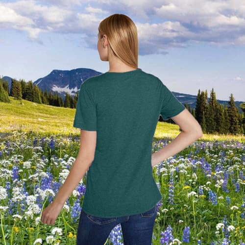 Kindness Shirts for Women Summer Green Medium - Positive Message Graphic Tee