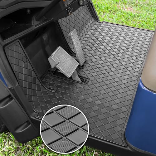 Golf Cart Floor Mat for Yamaha Drive 2 & QuieTech 2017+ Black Trim