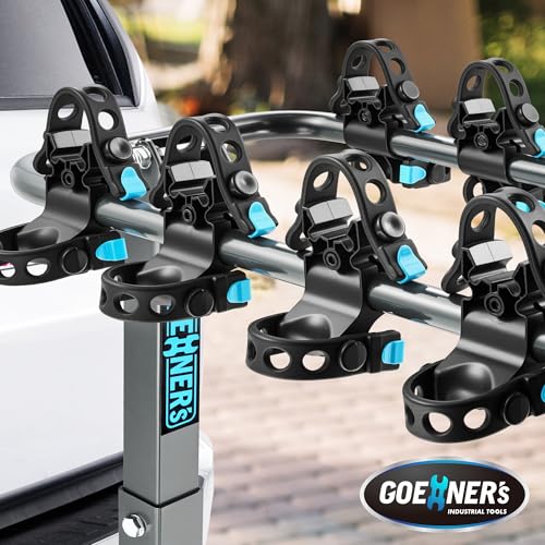 Heavy-Duty 4-Bike Hitch Rack 240 lbs Load Dual Locking Car Bike Carrier