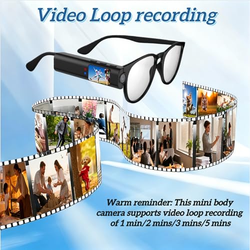 Fanisic Black Clip-on Body Camera 2.7K HD Wide-Angle Wearable Vlogging Camera