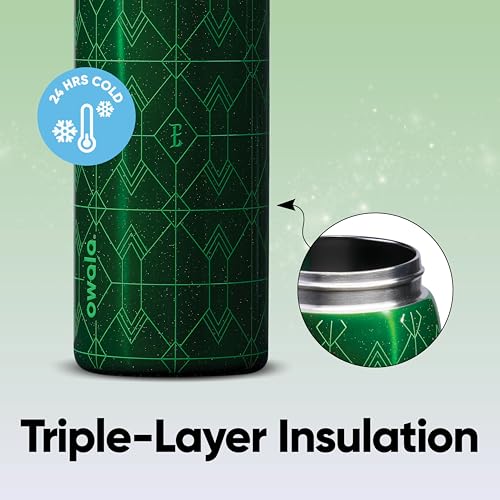 Owala Wicked FreeSip 32 oz Stainless Steel Water Bottle - Elphaba Green