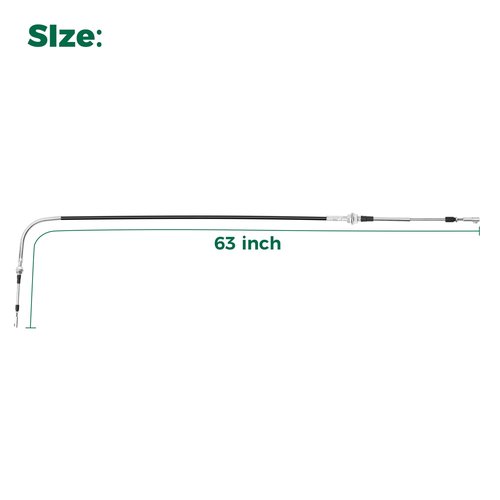 10L0L 63 Inch Transmission Shift Forward Reverse Cable for Club Car DS Gas Golf Cart 1984-1997, Replace OEM 1013085