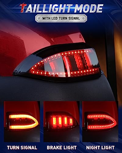 Golf Cart LED Headlight and Taillight Kit for Club Car Tempo