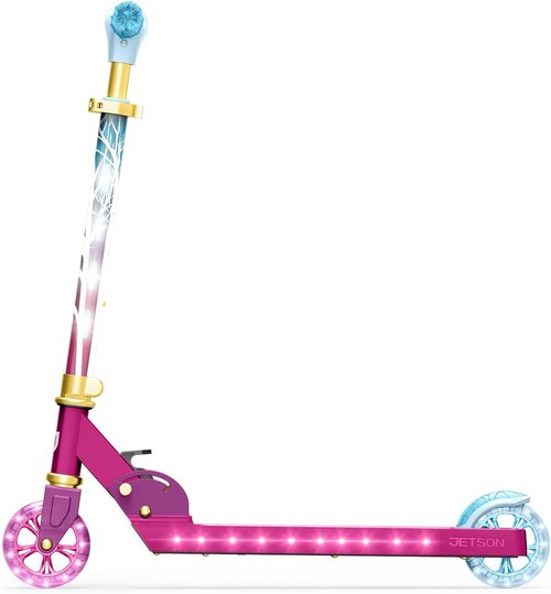 Jetson Character Kids Kick Scooter - LED Lights, Lightweight Frame & Adjustable Handlebar | Easy-Fold Design