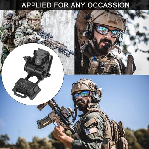 Gexmil Black CNC PVS-15/18 Night Vision Goggles Helmet Mount for L4 G24 NVG