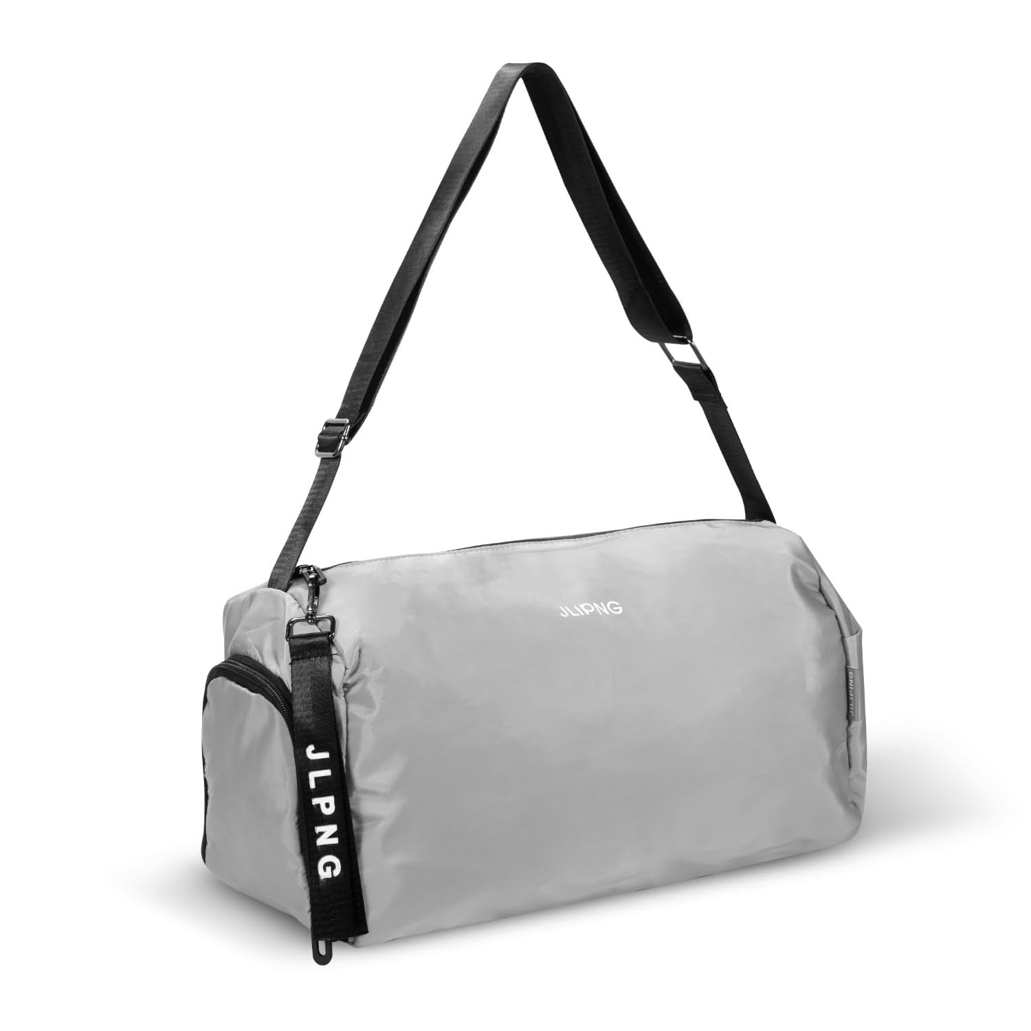 C&F BOGMOST Small Travel Duffel with Shoe Compartment Foldable Waterproof Gym Beach Swim Bag - Men Women Duffle - Lightweight Oxford Cloth Sports Bag - Grey