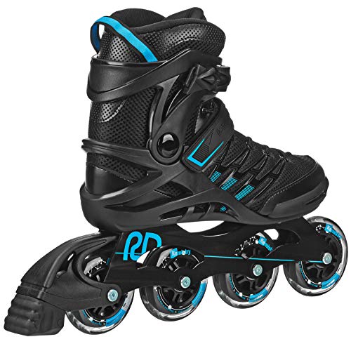 Roller Derby Aerio Q-84 Men's Inline Skates - Black/Blue - Size 10