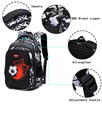 Kids School Backpack with Camo Design, Waterproof, Grey, Medium