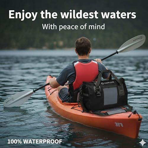Earth Pak Waterproof Dry Bag Duffel 120L Black for Marine Boating Kayaking