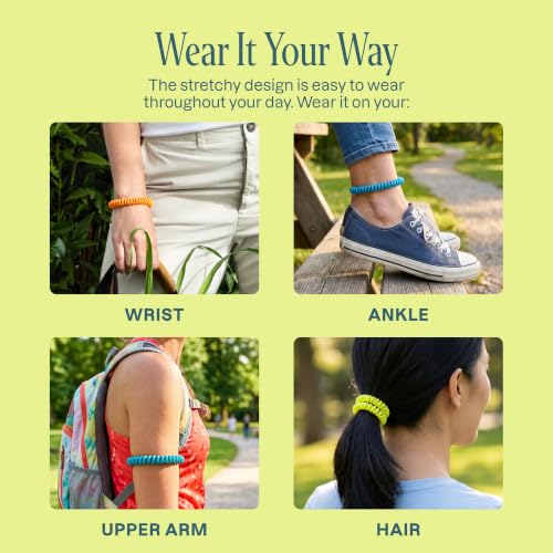 Mosquito Repellent Bracelets for Kids & Adults - Natural, 100 Pack - Classic Variation