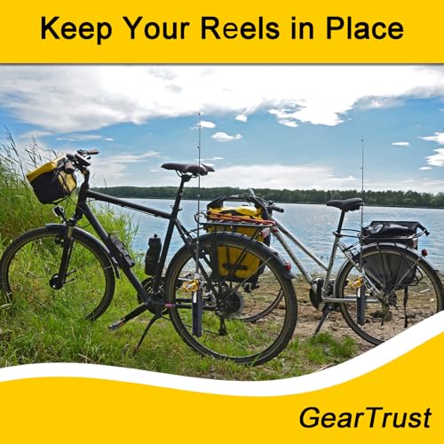 Bike Fishing Rod Holder for Bike Frame Mount Carbon Black