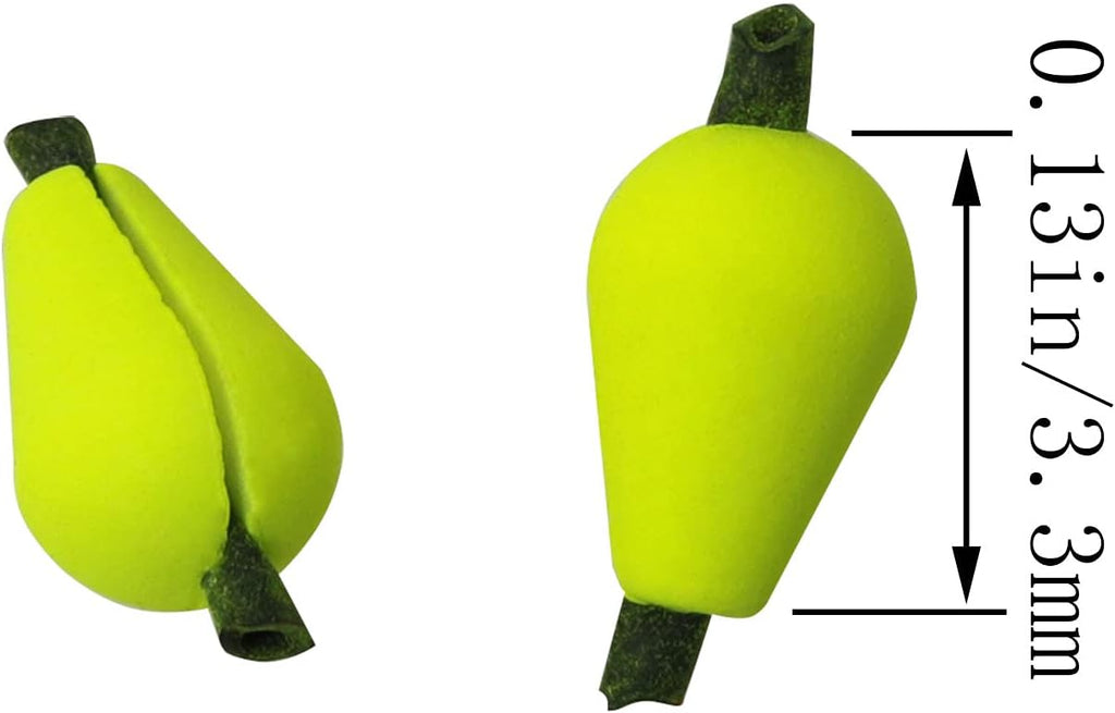 Skiennix Float Foam Tear Drop Strike Indicators - 20pcs in Fluorescent Yellow & Orange Red