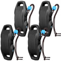 AWEMUFA Black 4-Piece Boat Fenders for Docking – Extra Large Impact Protection for Pontoon, Bass, Ski & Fishing Boats