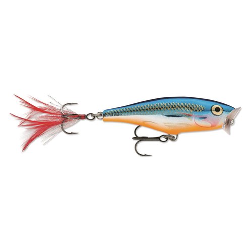 Rapala Skitter Pop Topwater Popper, Surface Hard Bait, Bass Fishing Lure, Splash and Pop Action, 2-3/4", Shad