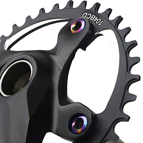 Single Speed 32T Aluminum Mountain Bike Crankset - 170mm Black