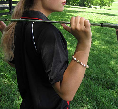 Chelsea Charles Golf Goddess Stroke Counter Bracelet with Tricolor Golf Ball Beads