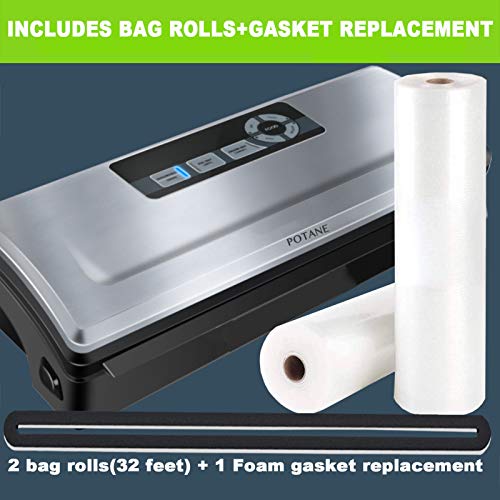 Potane Silver Vacuum Sealer Machine 8-in-1 Food Preservation System