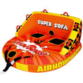 Inflatable Towable Tube for Boating 1-2 Person Heavy-Duty Water Tube with Front & Back Tow Points