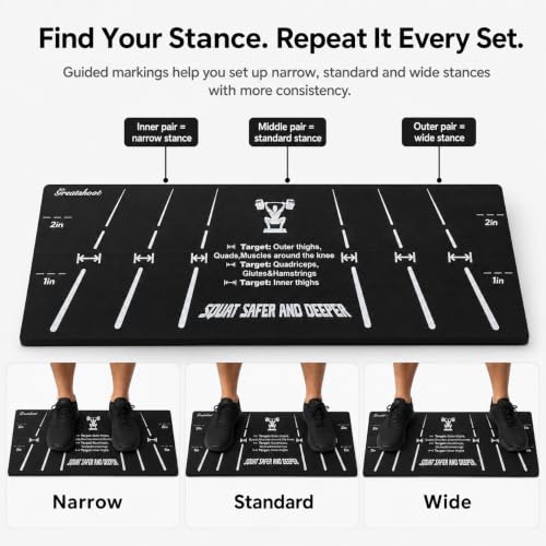 Squat Wedge Block - 15° Heel Elevated Slant Board for Better Form