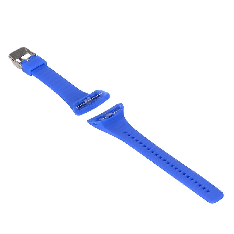 Watch Band for Polar FT4/FT7 – Adjustable Silicone Replacement Strap, Blue+Pink Variation