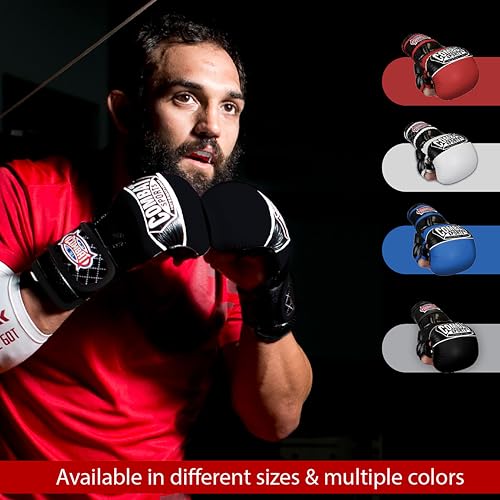Red Large MMA Training Gloves for Boxing & Sparring - Combat Sports Max Strike