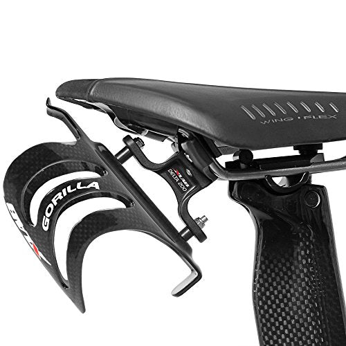 XLAB Delta 200 Single Bicycle Water Bottle Cage with Carbon Fiber Grip