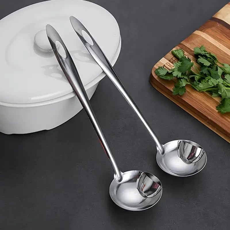 Skiennix Stainless Steel Oil Separator - Efficient Gravy & Fat Skimmer Spoon for Kitchen Use