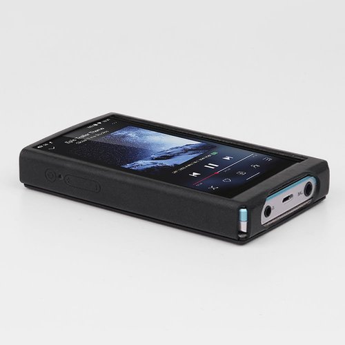 MITER Case for FiiO JM21, Handmade Artificial PU Leather Cover for fiio-jm21 (Navy Blue)