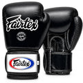 Fairtex BGV1 Muay Thai Boxing Sparring Gloves Black 16 oz - Premium Lightweight Shock Absorbing MMA Gloves