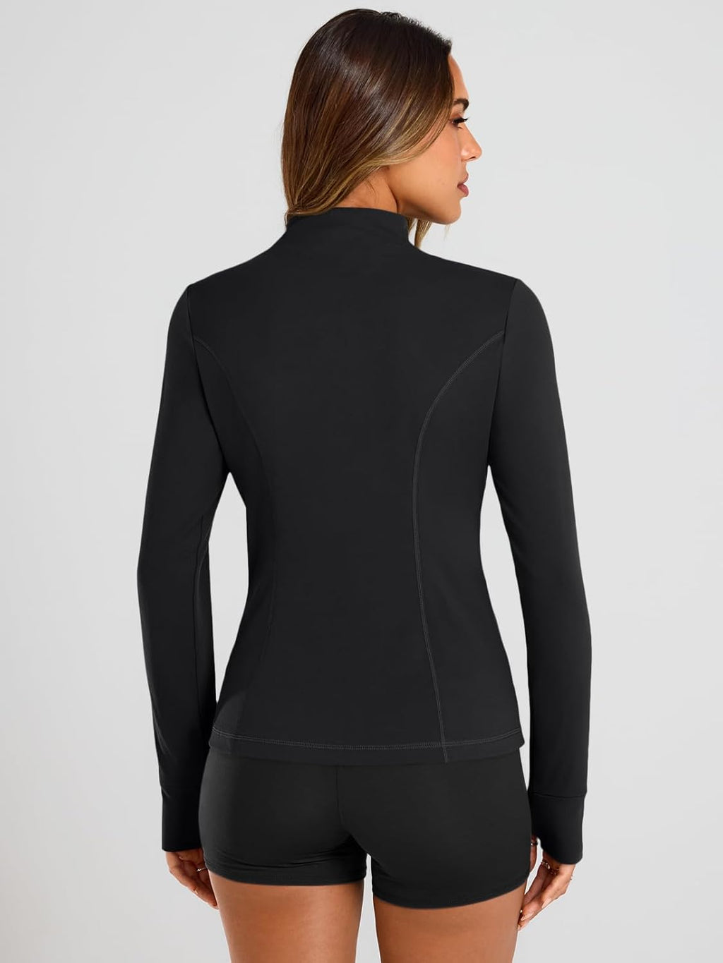 Trendy Queen Lightweight Zip-Up Jacket - Women's Athletic Hoodie with Pocket | Fitted Spring Gym Wear