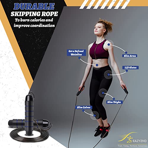 Speed & Agility Training Set - Blue - Ladder, Cones, Hurdles, Parachute & Workout Equipment